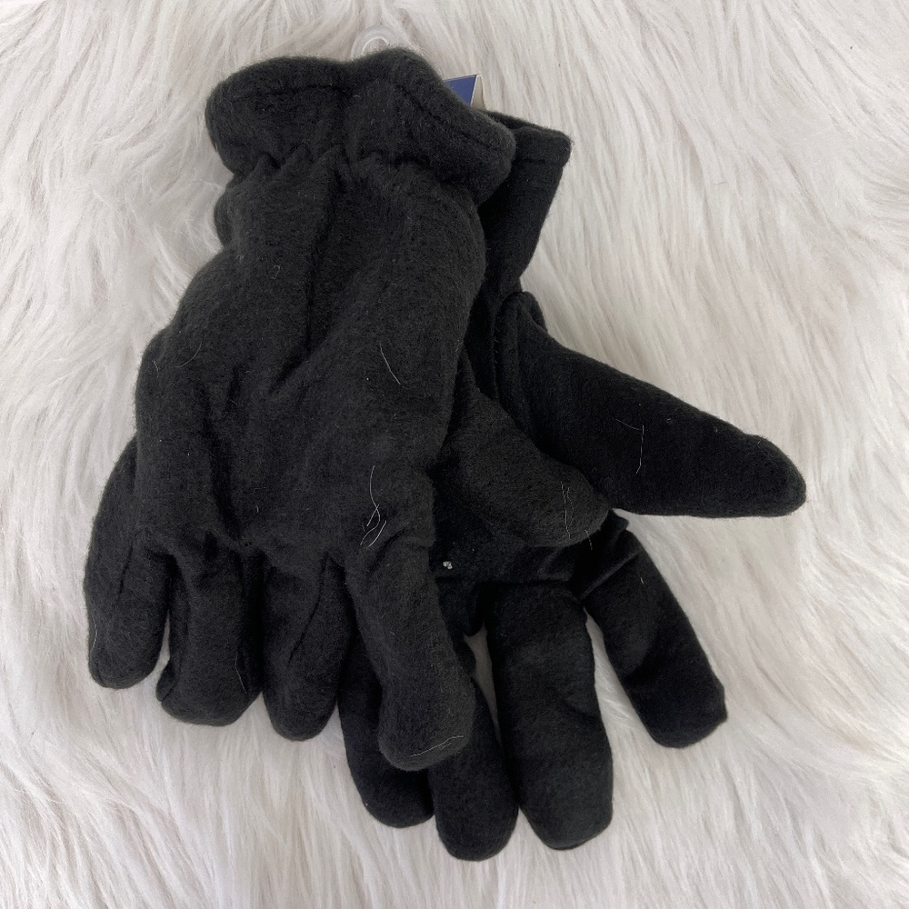Juncture Black  Men's Cozy Fleece Gloves